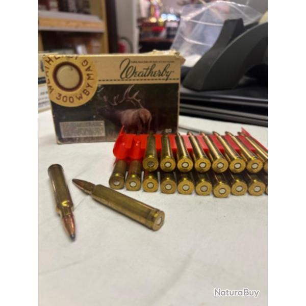 Botes de 20 cartouches Weatherby calibre 300 WBY MAGNUM 165 grain