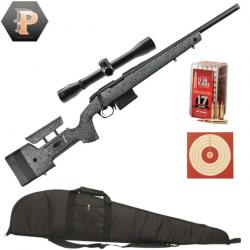 Carabine Bergara B14-R Trainer Steel Cal.17HMR canon 51cm + lunette 4x32 + fourreau + 50 Munitions +