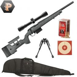 Carabine Bergara B14-R Trainer Steel Cal.17HMR canon 51cm + lunette 4x32 + Bipied + fourreau + 50 Mu