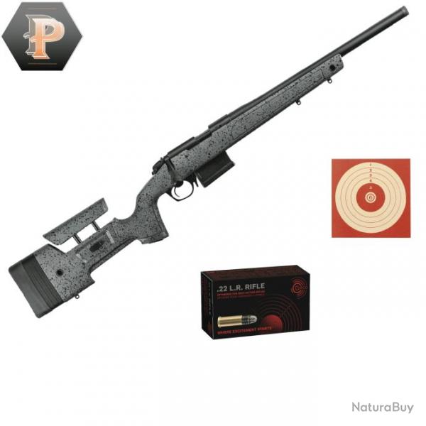 Carabine Bergara B14-R Trainer Steel Cal.22LR canon de 46cm filet+ 50 Munitions + 10 cibles