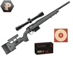 Carabine Bergara B14-R Trainer Steel Cal.22LR canon de 46cm fileté + Lunette 4x32 + 50 Munitions + 1