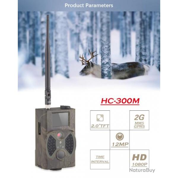 SuntekCam HC300M 16MP 1080P 2G MMS Paiement en 3 ou 4 fois -