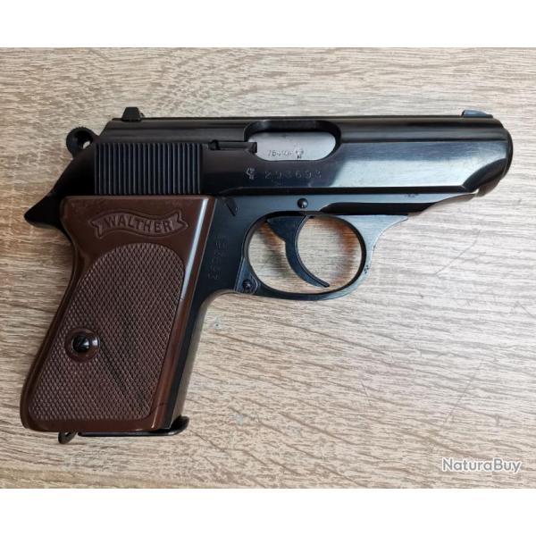 Pistolet WALTHER PPK - Calibre 7,65 Browning - Dans sa boite - 2 chargeurs - 293693 (Occasion bon t