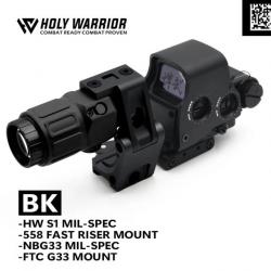 Holy Warrior Viseur Holographique S1G33 MIL W MOUNT BK Paiement en 3 ou 4 fois -