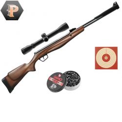 Carabine à plomb Stoeger RX40 cal.4.5 19.9J + lunette + mun + cibles