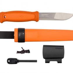 BEL1358 POIGNARD MORAKNIV kansbol ORANGE + KIT DE SURVIE NEUF