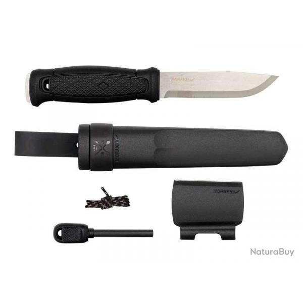 BEL1360 POIGNARD MORAKNIV GARBERG LAME PLEINE SOIE 11CM INOX + KIT DE SURVIE NEUF