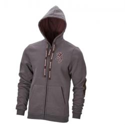 Sweat-shirt zip de chasse Browning, snapshot, Ashgrey