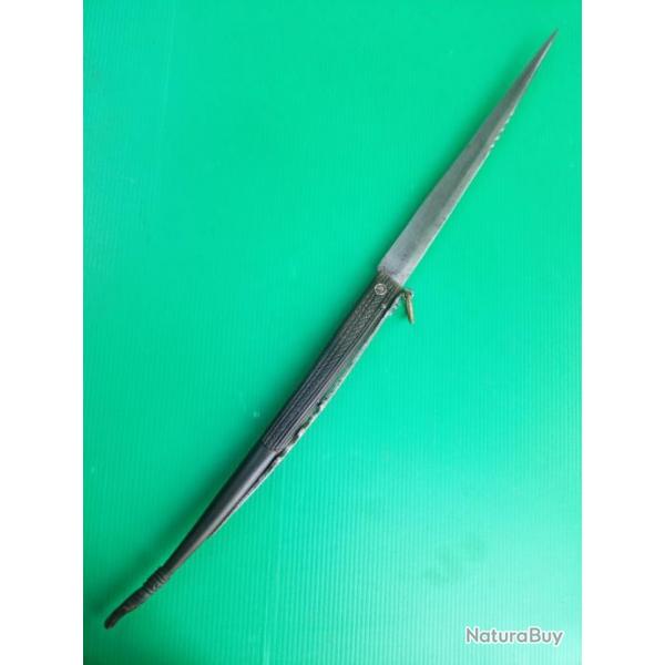 RARE  ,  SUPERBE  COUTEAU SICILIEN  DE  DEFENSE  OU  COMBAT  ANNEE  1800  ENVIRON  .  LG :  530mm  .