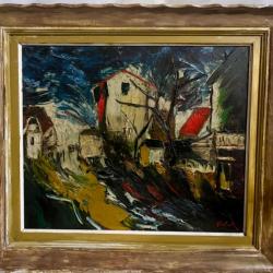 Maurice de Vlaminck huile sur toile paysage