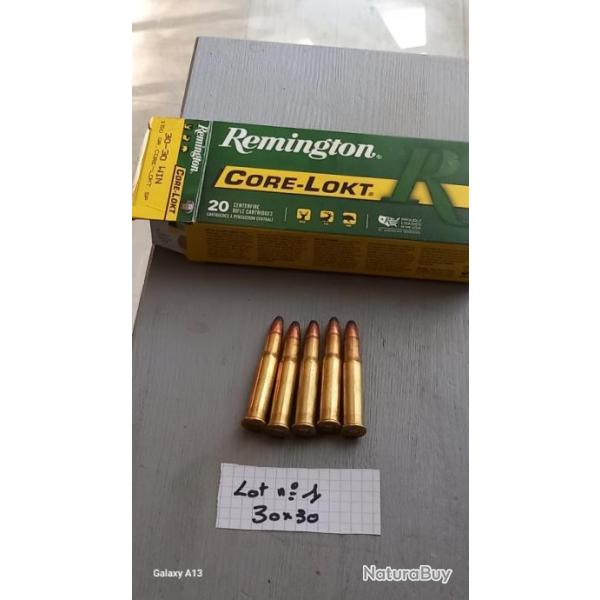 Lot de 5 balles calibre 30x30