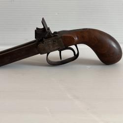 Pistolet de poche à 2 coups Canon Double Circa 1840