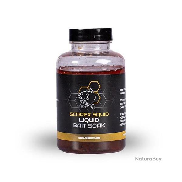 Booster Nash Scopex Squid Liquid Bait Soak 250ml