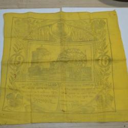 Souvenir tissu Mouchoir Salonique Zeppelin France WW1 Poilu 1914/1918 French German (6)