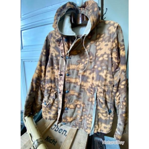 Parka allemand waffen rversible automne/ hiver feuilles de chne type B / 1944/ ww2