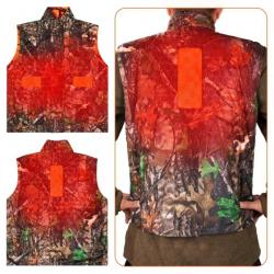 Veste de chasse camouflage réversible gilet chauffant