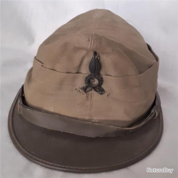 IT324460a  Casquette d'infanterie toile kaki claire WW2