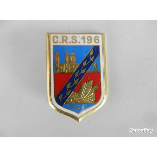 insigne CRS n196 Police Nationale