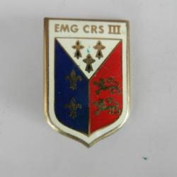 insigne EMG CRS III Police Nationale