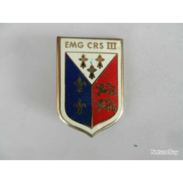 insigne EMG CRS III Police Nationale