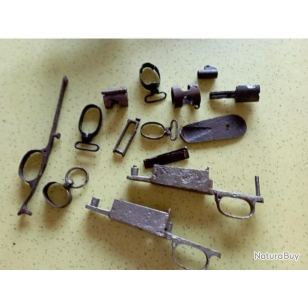 Lot de pices pour G98, 98a, mousqueton Berthier, Mauser 1871 ect....