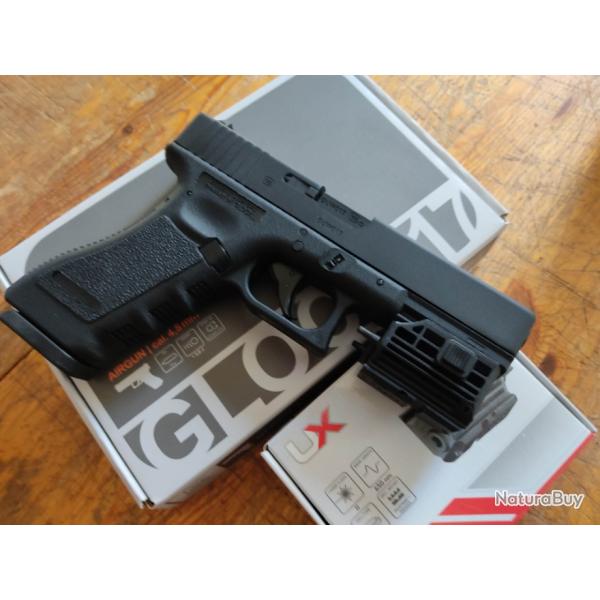 SET pistolet Umarex Glock 17 gen3 4.5mm Bbs + pointeur laser Umarex TAC