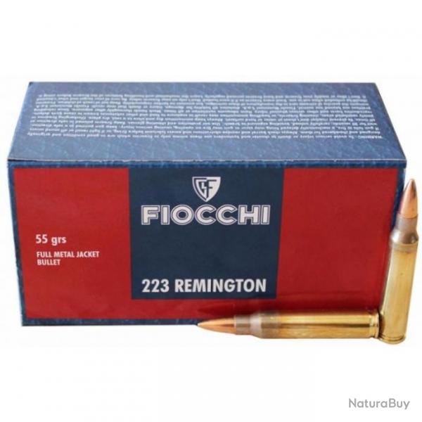 Munitions Fiocchi 223 Rem FMJ 55 gr