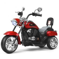 Moto électrique scooter 3 roues pour enfants 6v 3 km/h effet sonore et lumineux 3 ans + style de ch