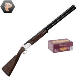 Pack chasseur ! Fusils superposés Luxe Yildiz Ejecteurs plaine - Cal. 20/76 + mun