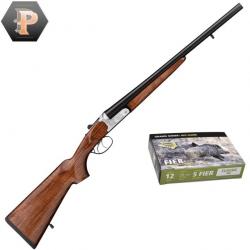 Pack chasseur ! Fusil juxtaposé Slug Yildiz Elégant Cal. 12/76. SLUG + mun