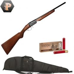 Pack chasseur ! Carabine pliante monocoup Ergal cal. 410-76 - Yildiz + mun + fourreau