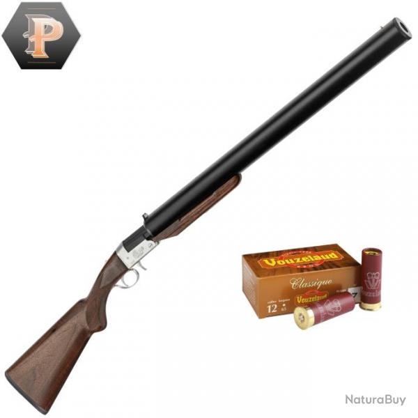 Pack chasseur ! Fusil monocoup pliant cal. 12/76 silencieux - Yildiz + mun