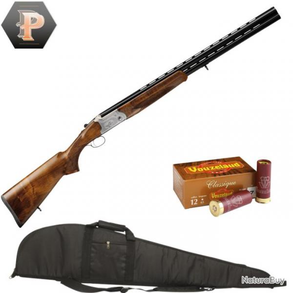 Pack chasseur ! Fusil superpos de plaine Yildiz - Cal. 12/76 + mun + fourreau