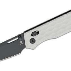 Couteau Kizer Task White Manche G10 Lame Acier 154CM Black Clutch Lock Clip KIV3641A1