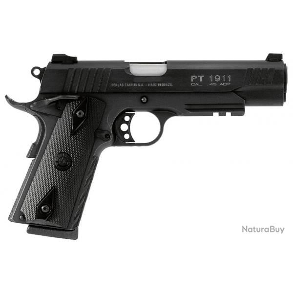 DESTOCKAGE - NEUF - TAURUS - PISTOLET - CAT B - 45 ACP - PT 1911 - BLACK - 9 CPS - 512094