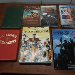 Lot de livres de la légion étrangère