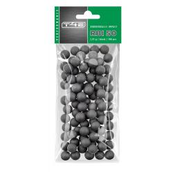 Billes de Défense RBI50 Gomme Dure Noyau Acier - Cal 50 - Sac de 100
