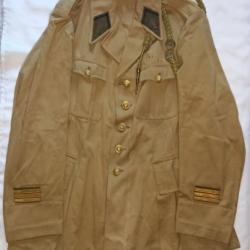 Vareuse toile modèle 38 capitaine Infanterie France 40 WW2