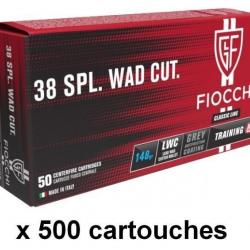 FIOCCHI cal.38 Spécial Wad Cutter X500