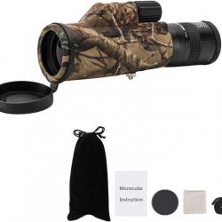 Télescope Monoculaire Etanche  8-20x50 Haute Qualité, pour la chasse  l'Observation d'Animaux Camo