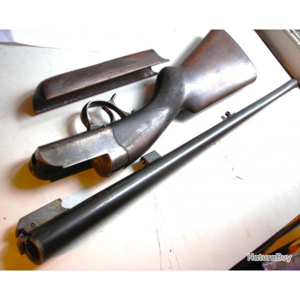Beau fusil de chasse mono canon de St Etienne cal 16,