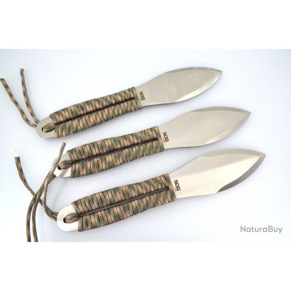 3 Couteaux de Lancer SOG - Fling Throwing Knives