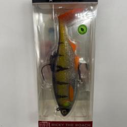 Leurre souple armé westin ricky the roach 14cm COLORIS EXCLUSIF ZÉBRA GHOST