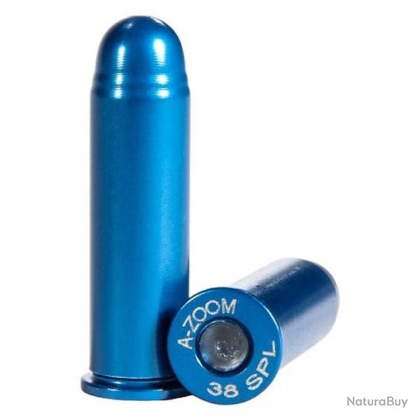 12 douilles amortisseur "Snap cap" cal. 38 SP en aluminium - A-Zoom