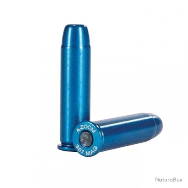 12 douilles amortisseur "Snap cap" cal. 357 Mag en aluminium - A-Zoom