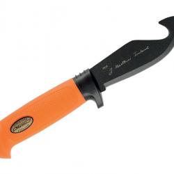 BEL1393 POIGNARD A DEPOUILLER MARTTIINI LAME 11CM INOX MARTEF MANCHE GOMME ORANGE + ETUI NEUF