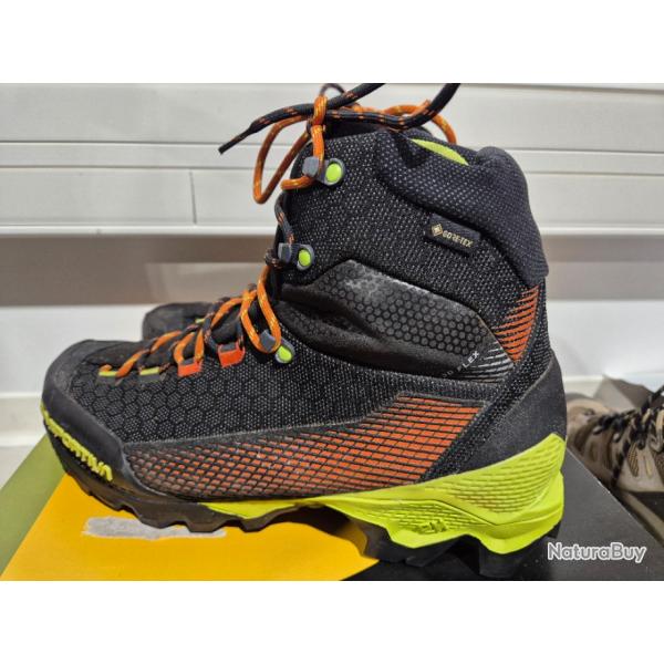 OCCAS !!! CHAUSSURES LA SPORTIVA AEQUILIBRIUM ST GTX carbon / LimePunch 44 1/2