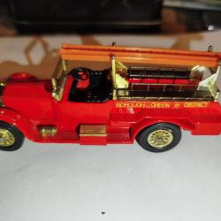 VEHICULE POMPIER ANGLAIS ROLLS-ROYCE MATCHBOX