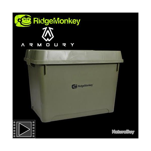 Coffre de Stockage Ridgemonkey Armoury Stackable Storage Box 66L