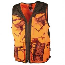 GILET CAMOUFLAGE ORANGE/MARRON SOMLYS REF.248 N